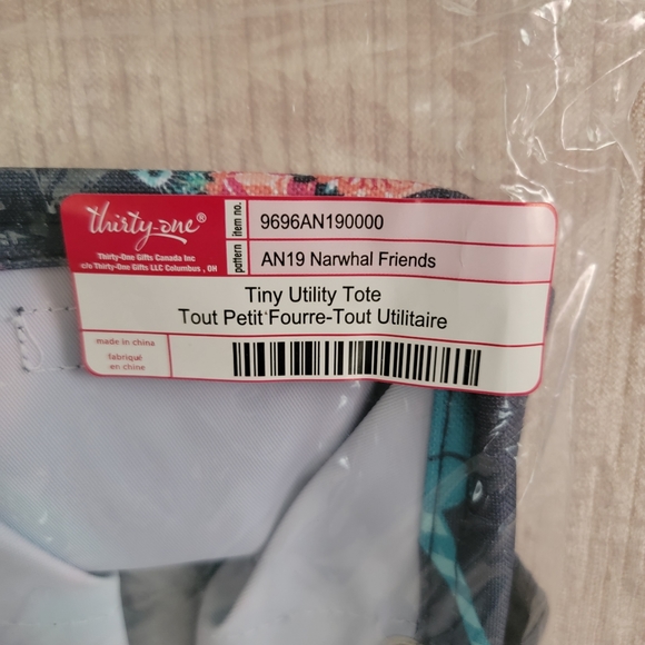 Narwhal Friends tiny tote - Picture 2 of 5